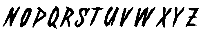 Wild Thunder Regular Font UPPERCASE