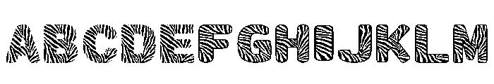 Wild Zebra Regular Font UPPERCASE