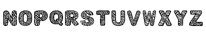 Wild Zebra Regular Font UPPERCASE