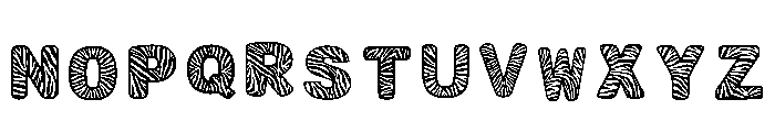 Wild Zebra Regular Font LOWERCASE