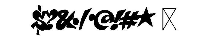 WildStreet-Fill Font OTHER CHARS