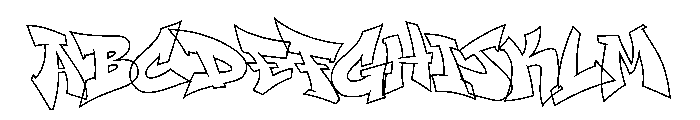 WildStreet-Line Font UPPERCASE