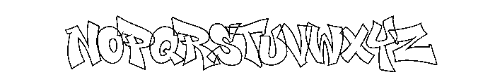 WildStreet-Line Font LOWERCASE