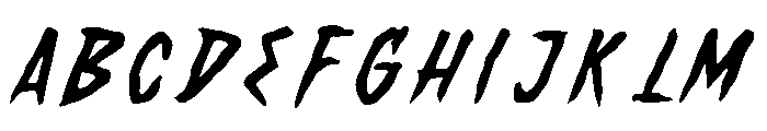 WildThunder-Regular Font UPPERCASE