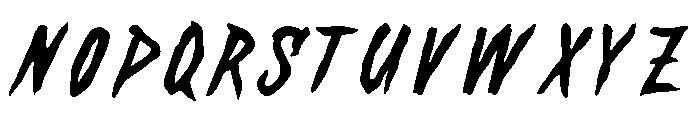 WildThunder-Regular Font UPPERCASE