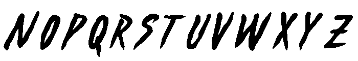 WildThunder-Regular Font LOWERCASE