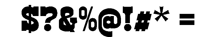WildWest Black Font OTHER CHARS