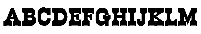 WildWest Black Font UPPERCASE