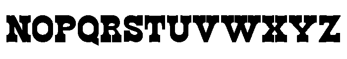 WildWest Black Font UPPERCASE