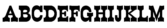 WildWest Bold Font UPPERCASE