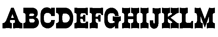 WildWest Extra Bold Font UPPERCASE