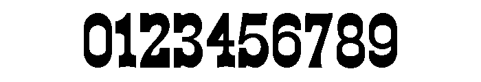 WildWest Medium Font OTHER CHARS