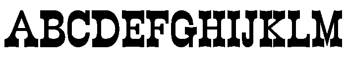 WildWest Medium Font UPPERCASE