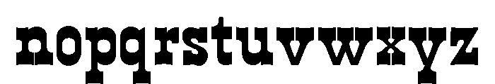 WildWest Medium Font LOWERCASE