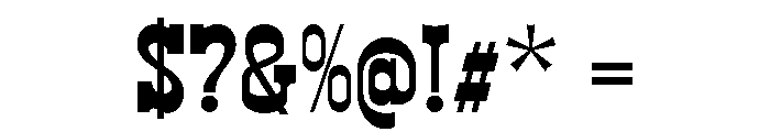 WildWest Regular Font OTHER CHARS