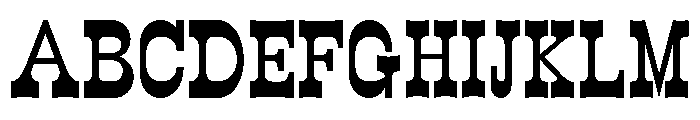 WildWest Regular Font UPPERCASE