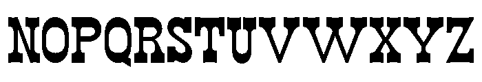 WildWest Regular Font UPPERCASE