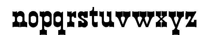 WildWest Regular Font LOWERCASE