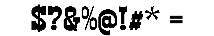 WildWest Semi Bold Font OTHER CHARS