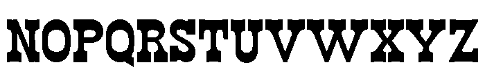 WildWest Semi Bold Font UPPERCASE