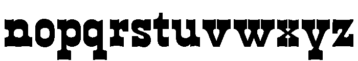 WildWest Semi Bold Font LOWERCASE