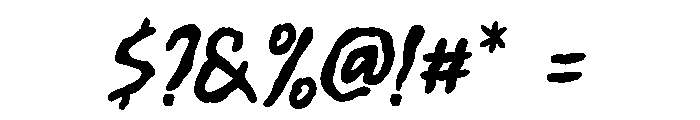 Wildboar Font OTHER CHARS