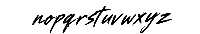 Wildest Metallo Brush Italic Italic Font LOWERCASE