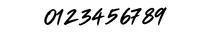 Wildest Metallo Brush Font OTHER CHARS