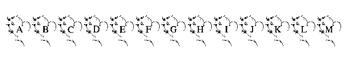 Wildflower Alphabet FONT