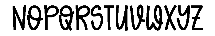 Wildflower Handwriting Font UPPERCASE