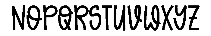 Wildflower Handwriting Font LOWERCASE