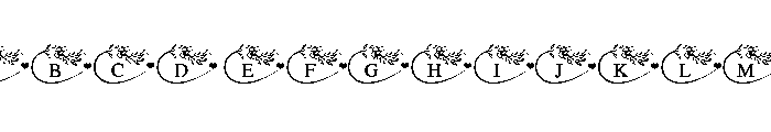 Wildflower Infinity Font UPPERCASE