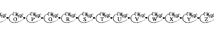 Wildflower Infinity Font UPPERCASE