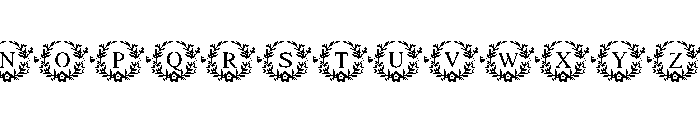 Wildflower Monogram Font LOWERCASE