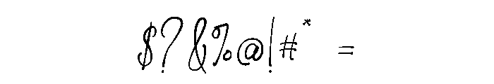 Wildflower Notes Font OTHER CHARS
