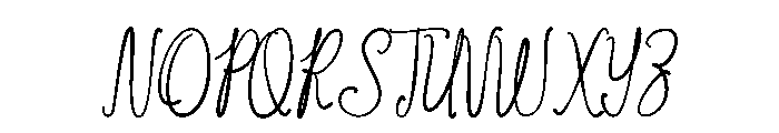 Wildflower Notes Font UPPERCASE
