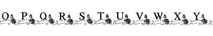 Wildflower Ribbon Font UPPERCASE