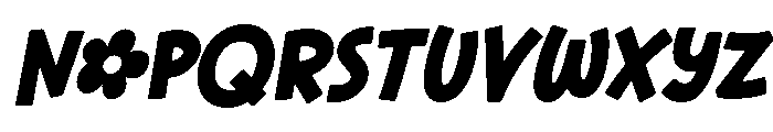 Wildflower School Italic Font UPPERCASE