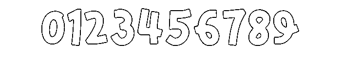 Wildflower School Outline Font OTHER CHARS
