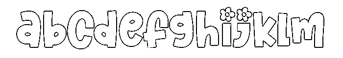 Wildflower School Outline FONT