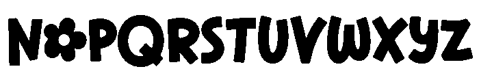 Wildflower School Font UPPERCASE