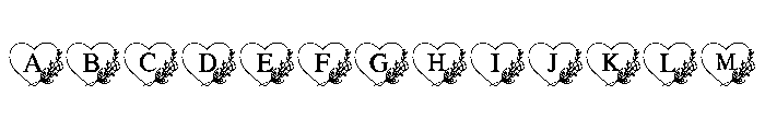 Wildflowers Heart FONT