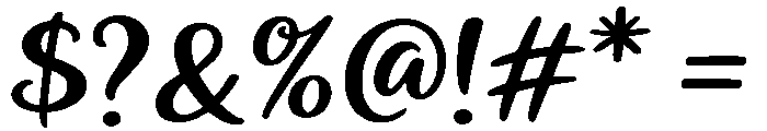 Wildheart Regular Font OTHER CHARS