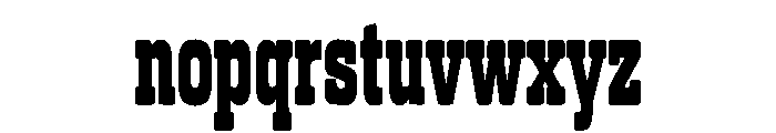 Wildhorn Slab Font LOWERCASE