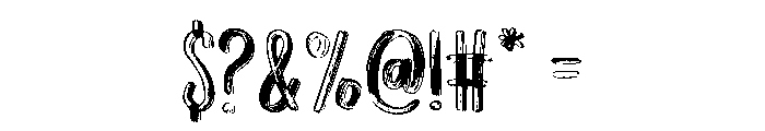 Wildink Font OTHER CHARS