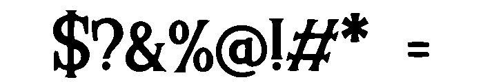Wildly Font OTHER CHARS