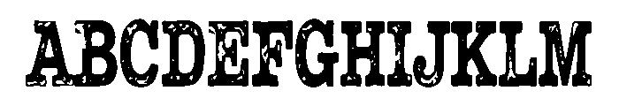 Wildmark Distort Font UPPERCASE