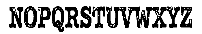 Wildmark Distort Font UPPERCASE