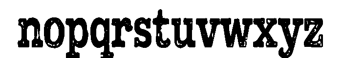 Wildmark Distort Font LOWERCASE