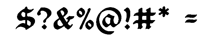 Wildrune Font OTHER CHARS